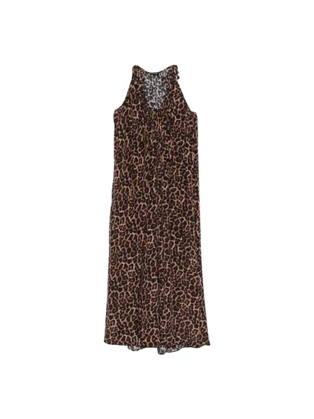 Sukienka midi Anine Bing garniturowa brązowa