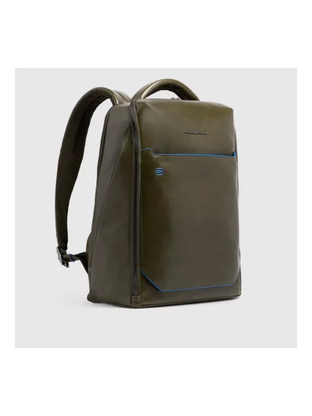 Torba na laptopa Piquadro skórzana niebieska