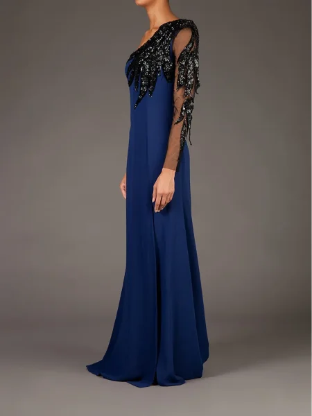 Rochie Georges Mak de costum albastru