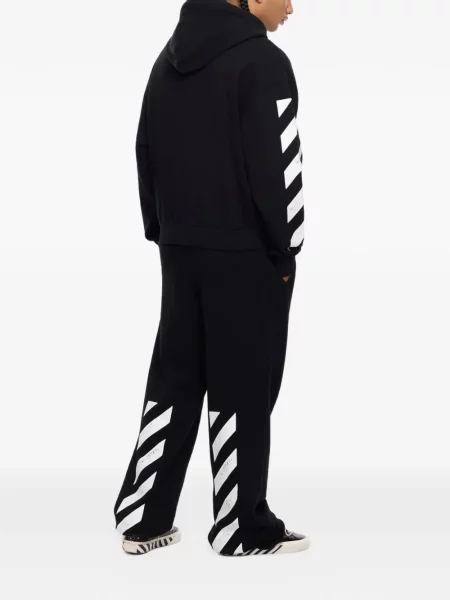 Hanorac cu glugă L/ab C/o Off-white cu imagine alb