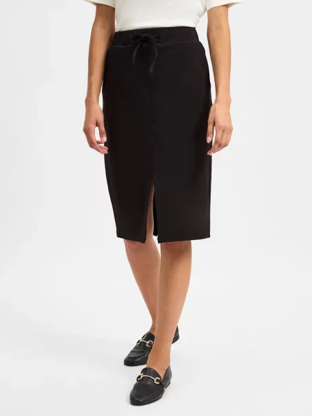 VG spódnica maxi Kobiety jednolity 38 czarny