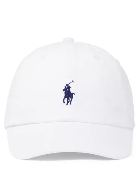 Șapcă Polo Ralph Lauren cu autograf alb