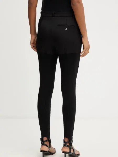 Coperni spodnie Hybrid Rib dopasowane high waist czarny