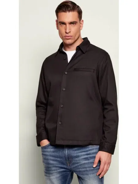 HUGO Cămașă Enock | Oversize fit negru