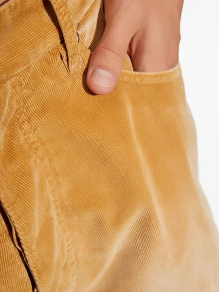 Pantaloni scurți Dsquared2 de catifea cord cu 5 buzunare maro