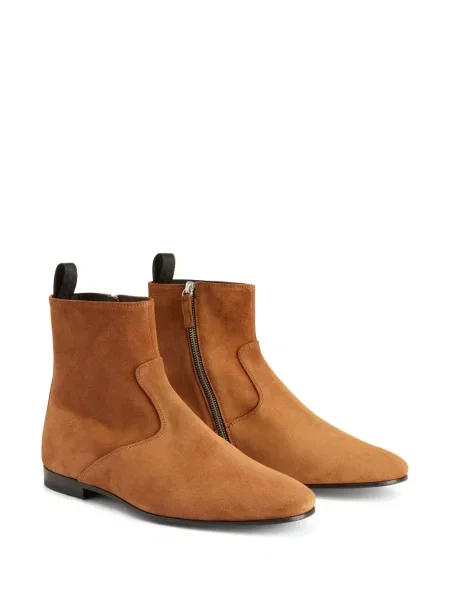Cizme scurte Giuseppe Zanotti din piele de căprioară maro