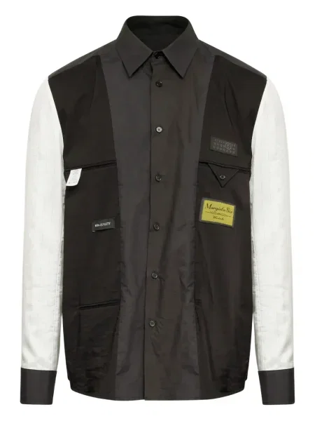 Cămașă Mm6 Maison Margiela lungă negru