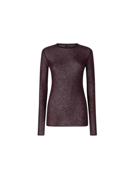 Dzianinowy sweter Pinko czerwony