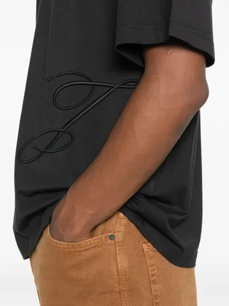 Tricou Jacquemus scurt albastru