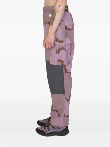 Pantaloni Re-worked cu model camuflaj violet