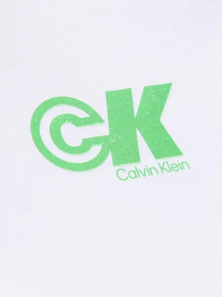 Футболка Calvin Klein Jeans з джерсі біла
