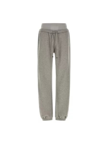Joggery The Attico polarowe szare