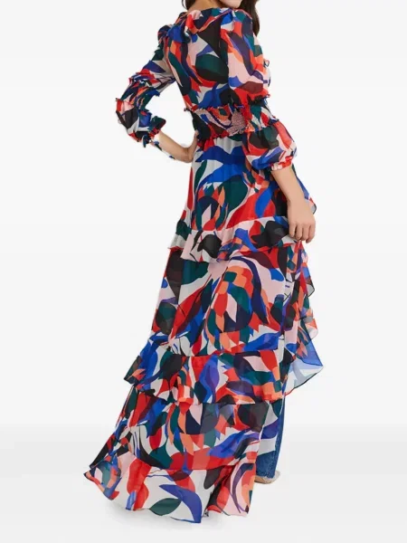 Rochie Patbo cu volane de costum albastru