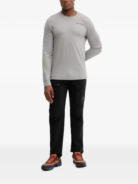 Tricou Smartwool cu imagine gri