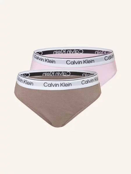 Calvin Klein Slipové Kalhotky Icon Cotton Stretch 2 Kusy V Balení tmavě šedá bílá