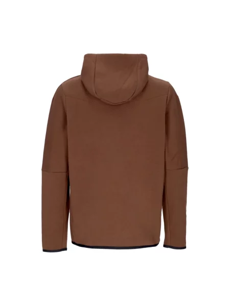 Lekka bluza z kapturem Nike polarowa brązowa