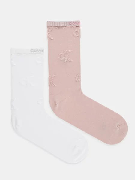 Чорапи Calvin Klein Jeans розово