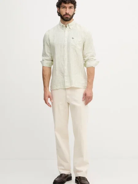 Lacoste cămașă din in bărbătească