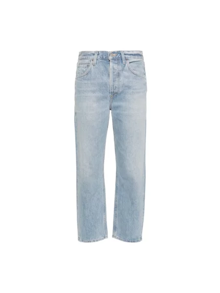 Proste jeansy Citizens Of Humanity skórzane brązowe