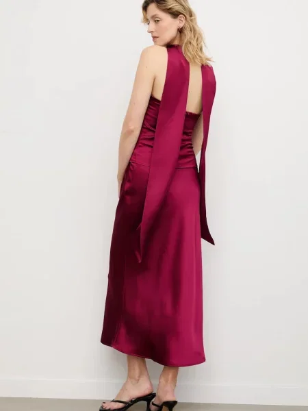 Топ и пола Answear.LAB бордо