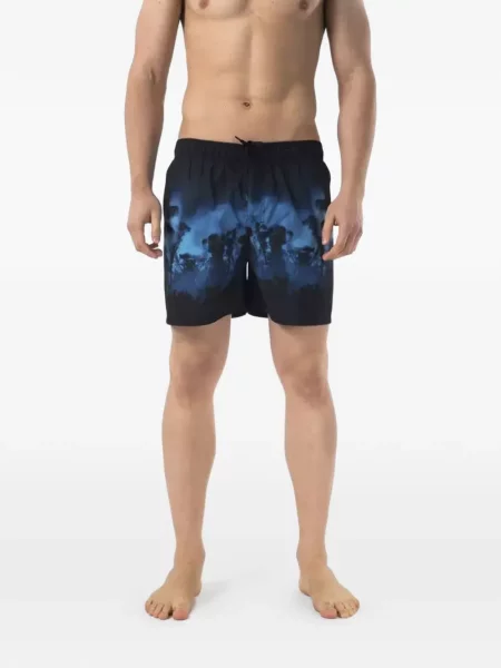 Slip de baie Just Cavalli cu imagine negru