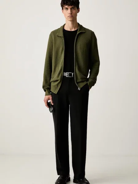BOSS cardigan pentru bărbați din H-Loretti verde