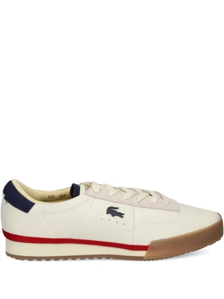 Sneakerși Lacoste din piele alb