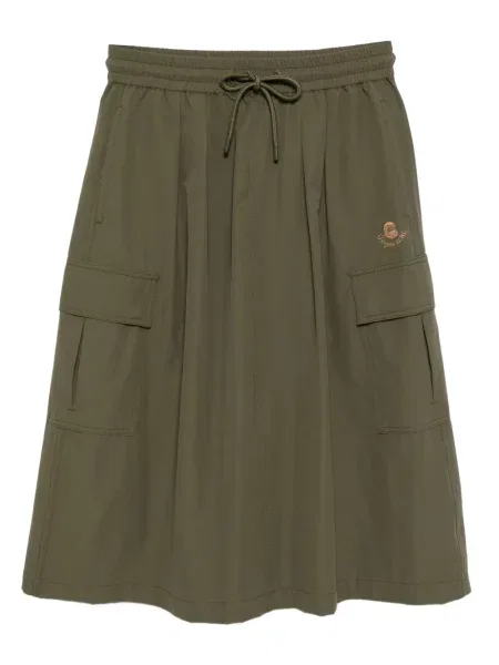 Fustă Fingercroxx cu broderie verde