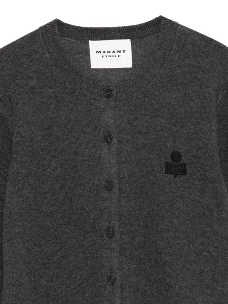 Cardigan Marant Etoile cu broderie gri