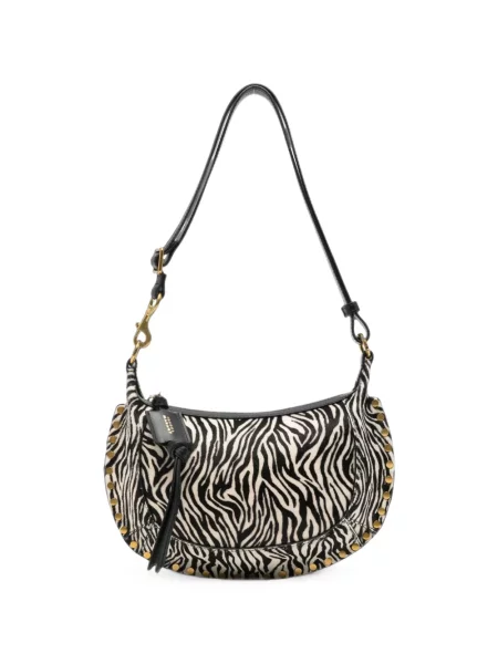 Geanta crossbody Isabel Marant cu imagine cu model zebră alb