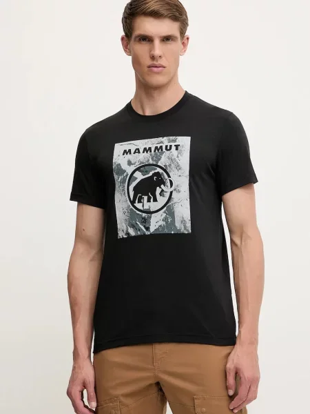 Αθλητικό μπλουζάκι Mammut Trovat ανδρικό μαύρο