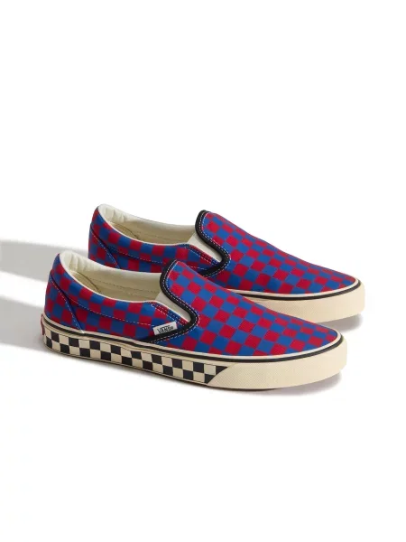 VANS Slip-on obuv Classic modrá červená
