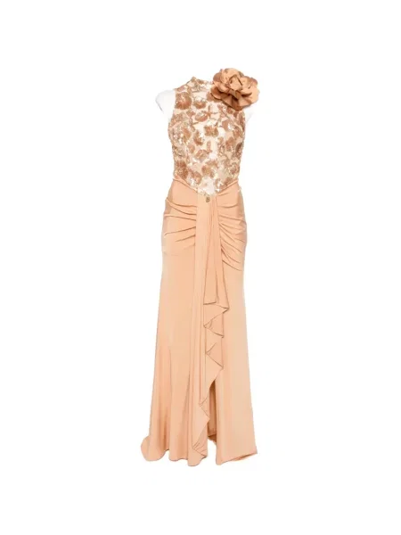 Rochie maxi Babylone Paris cu paiete cu model floral