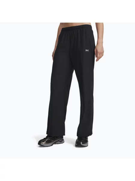 Pantaloni de antrenament pentru femei Under Armour Rival Woven Core Pants black/white alb