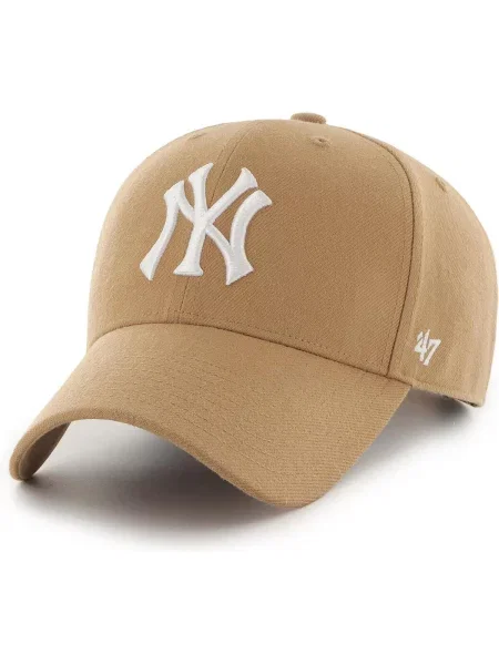 Czapka z daszkiem New York Yankees Czapka regulowana brązowa