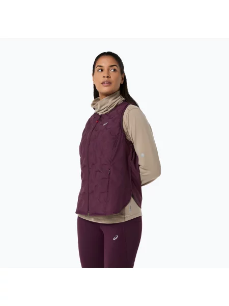 Дамски елек за бягане Asics Nagino Run Padded Gilet dark aubergine