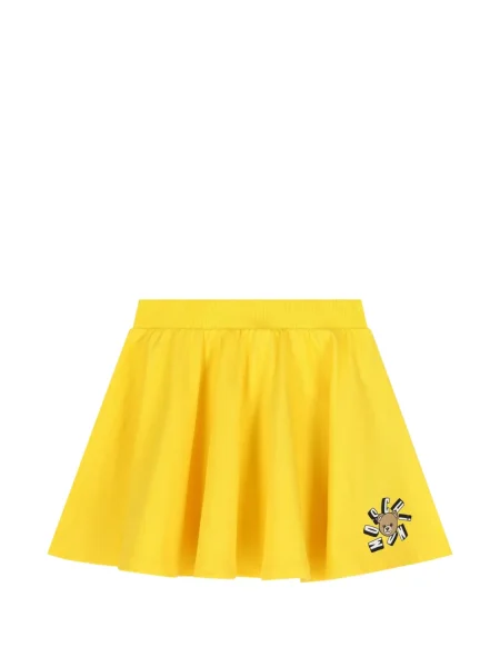 Spódnica mini dziecięca Moschino żółta