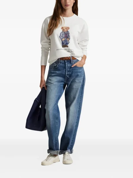 Ριγέ δερμάτινος κάλτσες Polo Ralph Lauren με κορδόνι μαύρο