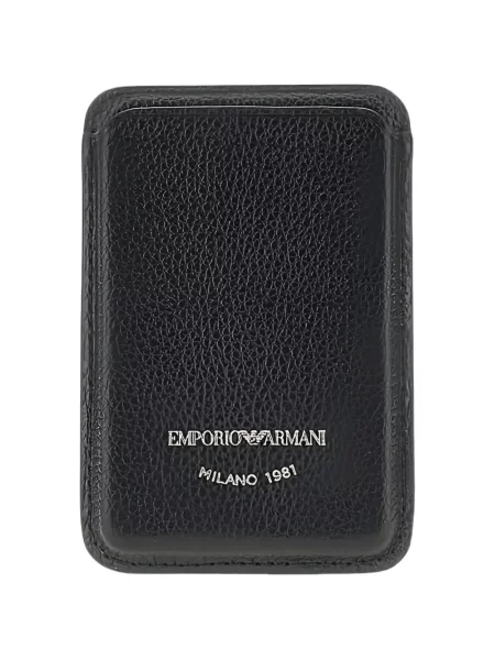 Кожено портмоне Emporio Armani черно