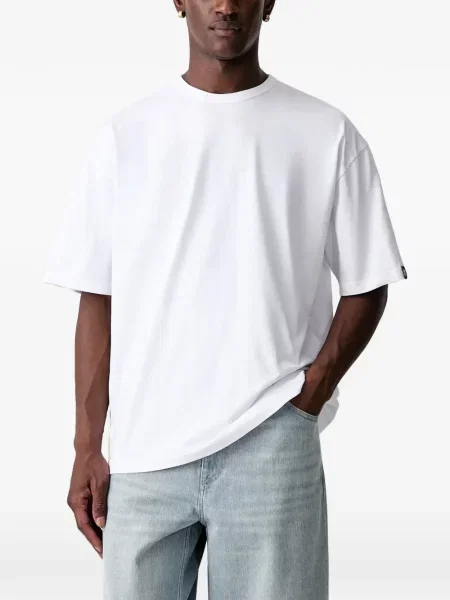 Scurt tricou Neighborhood cu imagine alb