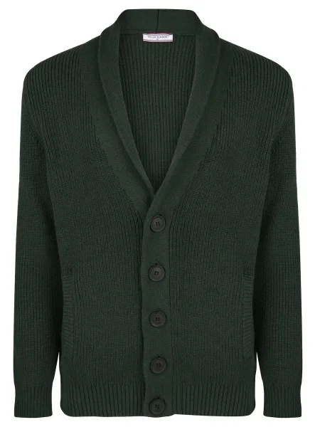 Felix Hardy Geacă tricotată închis verde