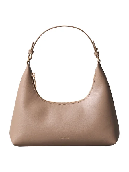 Geantă Calvin Klein Foil Logo Conv Shoulder Bag bej