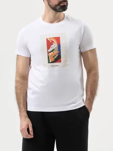 Футболка Trussardi біла