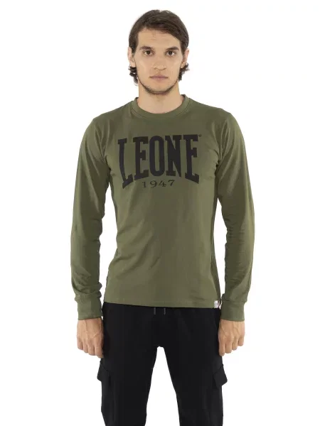Leone Apparel koszulka z długim rękawem zielona