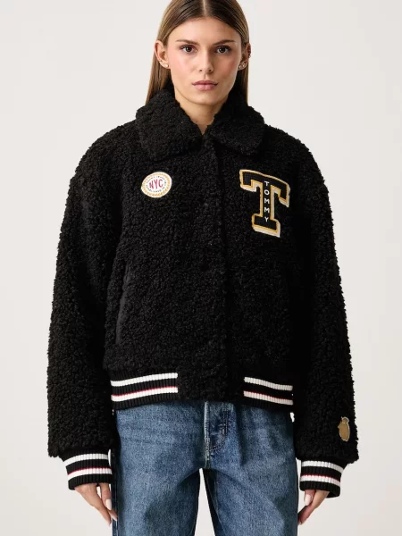Tommy Jeans prechodná bunda dámska čierna