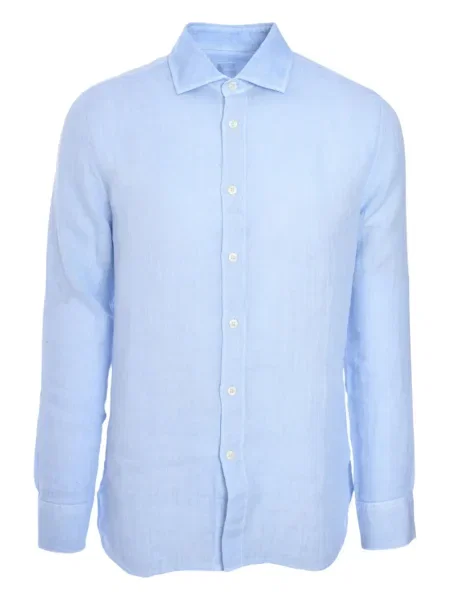 Ленена риза 120% Lino синьо