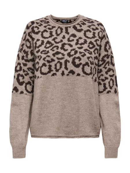 ONLY Pulover ONLJade ciocolatiu / brocart