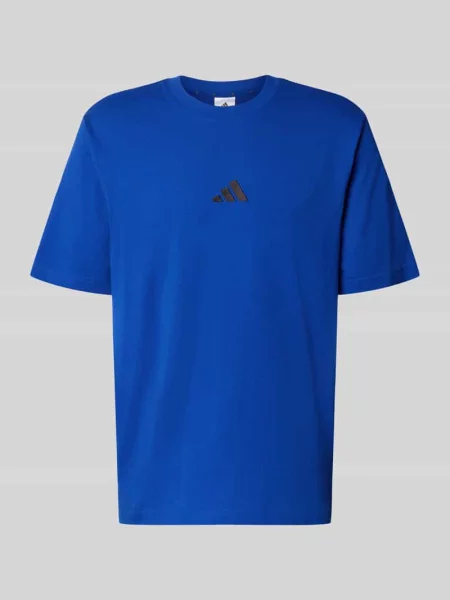 T-shirt o kroju regular fit z czystej bawełny Adidas Sportswear niebieska