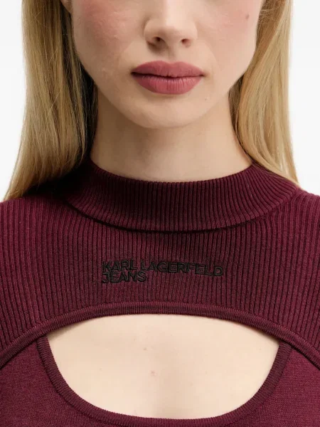 Pulover Karl Lagerfeld Jeans roșu