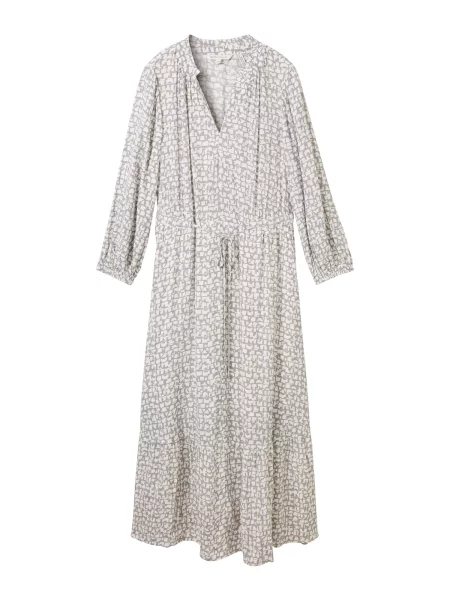 TOM TAILOR Rochie gri alb